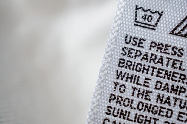A detailed shot of an energy guide label on a new dishwasher. The label highlights the estimated annual energy consumption in kilowatt-hours (kWh), the estimated annual operating cost, and a comparison range with similar models. The text on the label is clear and easy to read.