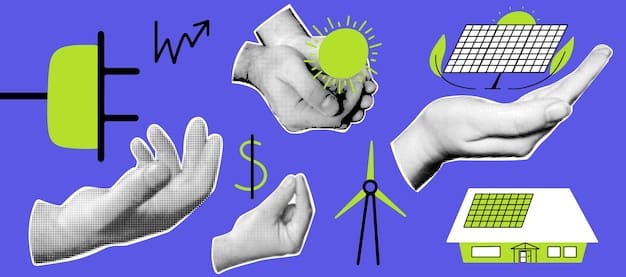 A collage showing different forms of renewable energy including wind turbines, solar panels, and a geothermal plant, each labeled with its respective tax credit benefit.