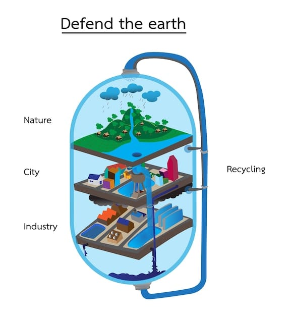 A diagram illustrating the different components and stages of carbon capture and sequestration technology, including capture, transport via pipeline, and storage in deep geological formations.
