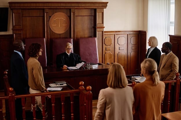 A courtroom setting with the Supreme Court justices in session, focusing on the solemn atmosphere and the importance of the legal proceedings in shaping environmental policy.