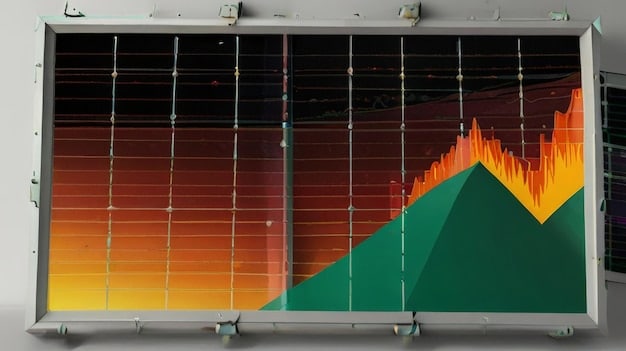A detailed graph showing the projected growth of solar energy capacity in the US, contrasted with the projected growth of energy storage capacity, highlighting a potential gap between the two. The graph should use clear visuals and labels.