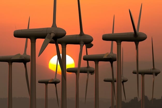 A stylized depiction of an electrical grid, with wind turbines and solar panels feeding energy into the network. The grid lines are brightly lit, and the overall image conveys a sense of interconnectedness and the flow of renewable energy.