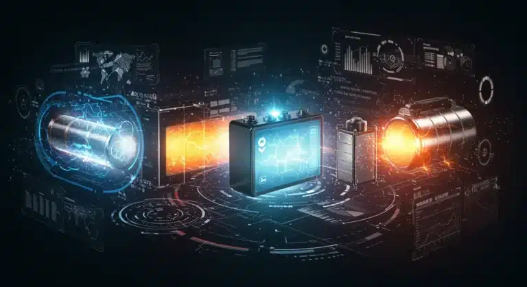 Futuristic advanced battery technologies showcasing innovation beyond lithium-ion