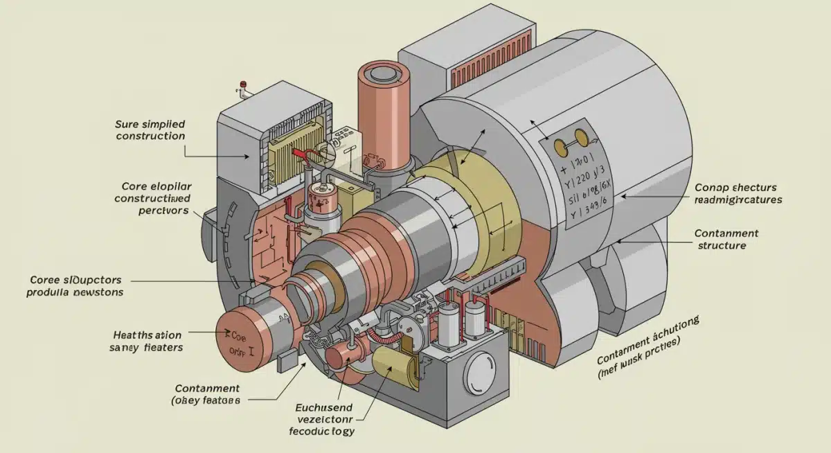 Detailed internal diagram of a Small Modular Reactor (SMR) technology