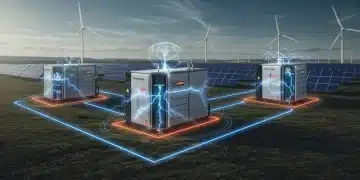 Futuristic flow battery models integrating with a renewable energy grid in 2026