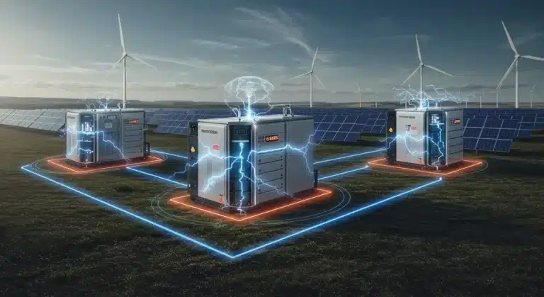 Futuristic flow battery models integrating with a renewable energy grid in 2026