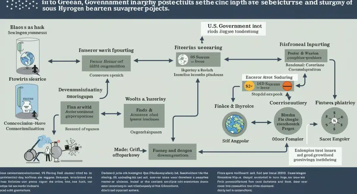 Infographic detailing U.S. green hydrogen subsidy allocation and project impact