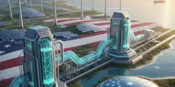 Hydrogen power plant with renewable energy sources for US energy independence
