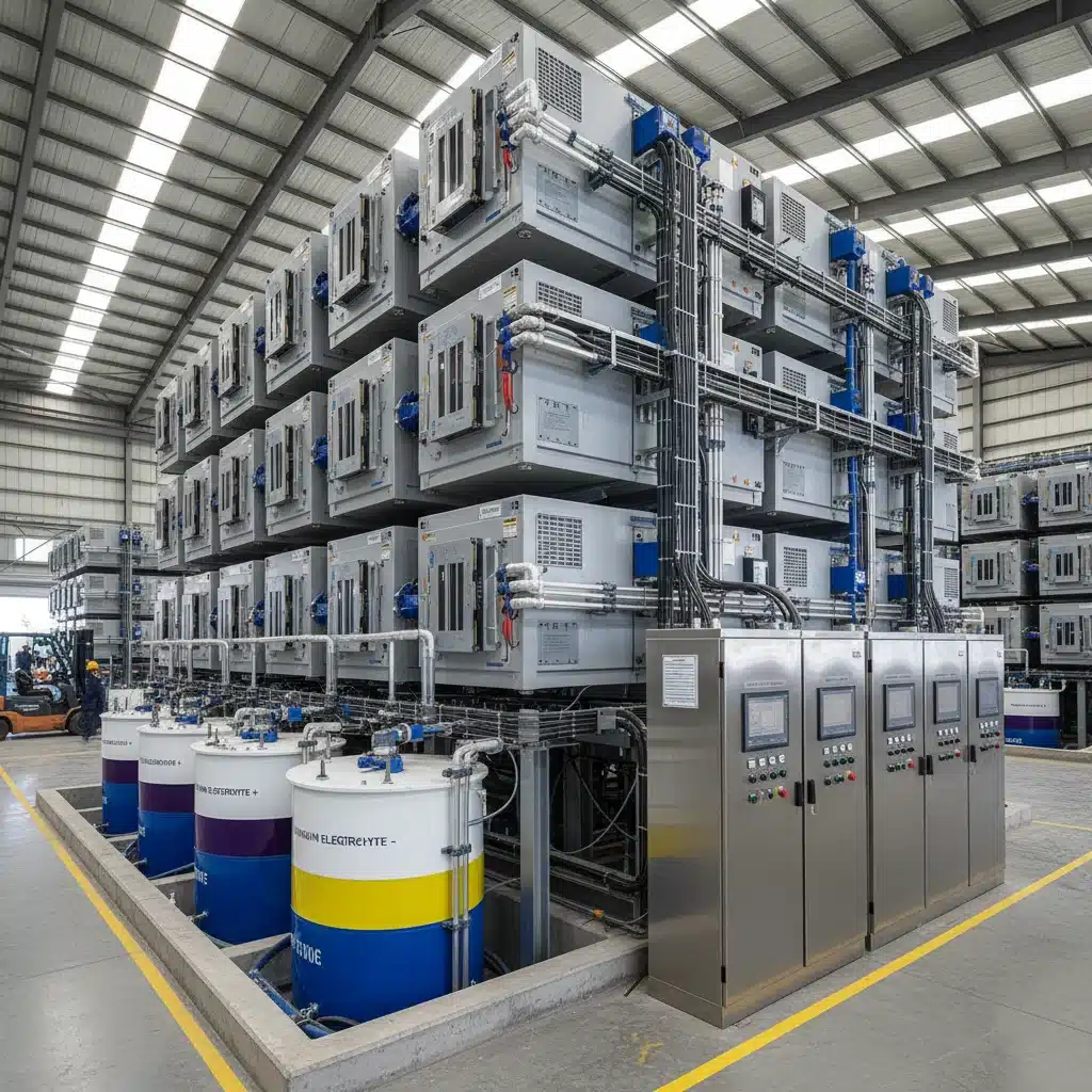 Industrial-scale vanadium redox flow battery system