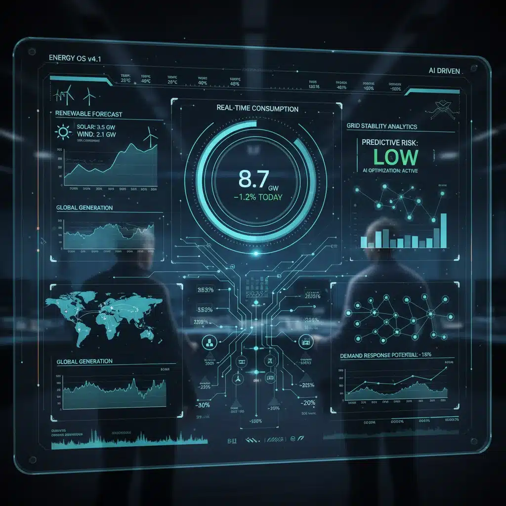 Real-time energy data analytics dashboard powered by AI